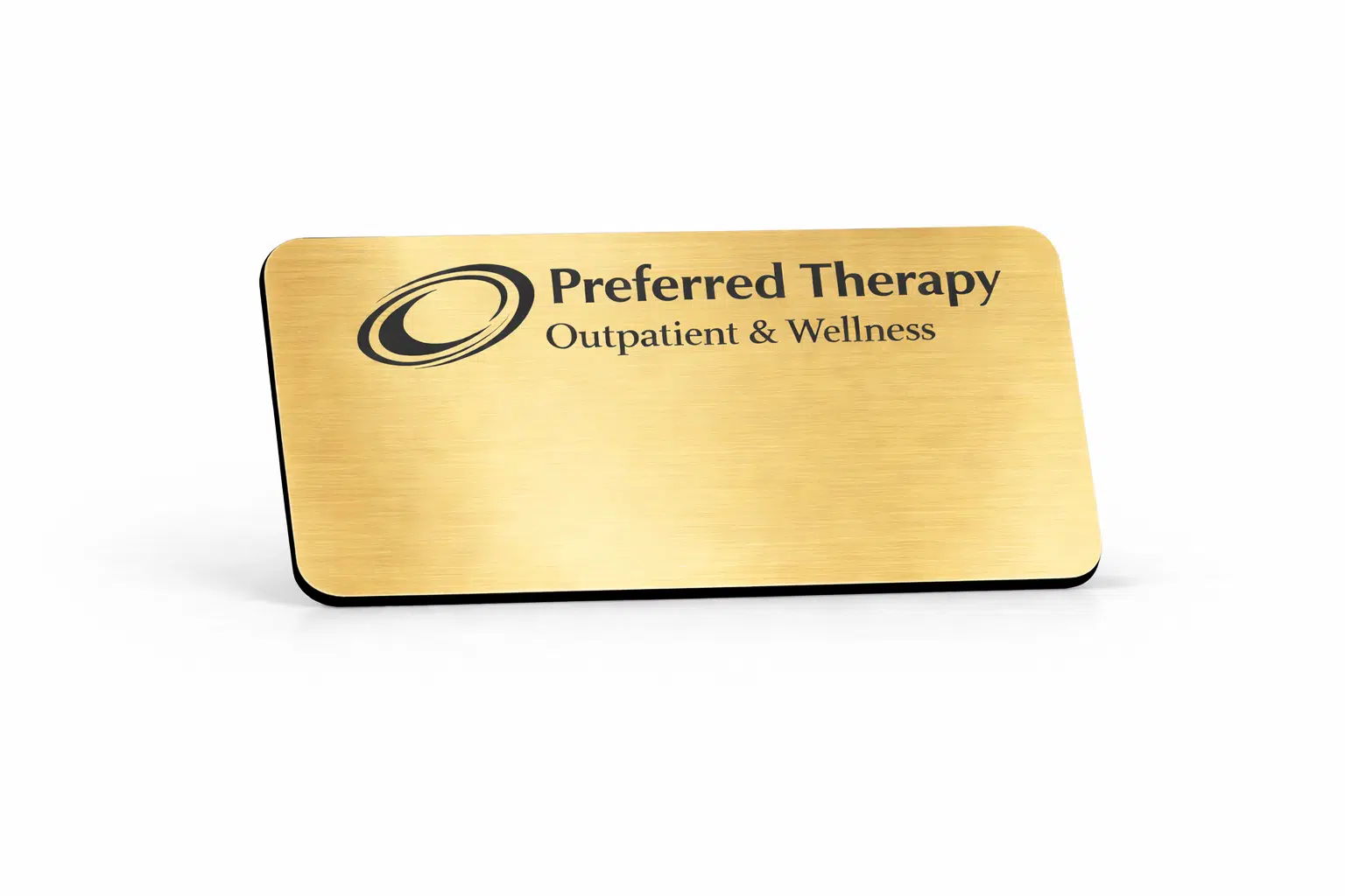 engrave logo only name tag