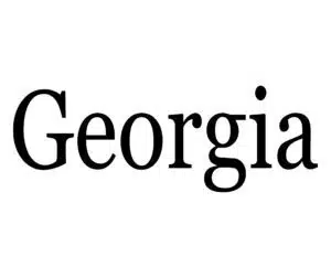 georgia font