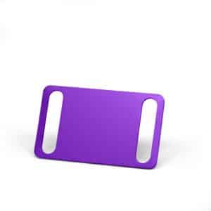 large purple collar tag